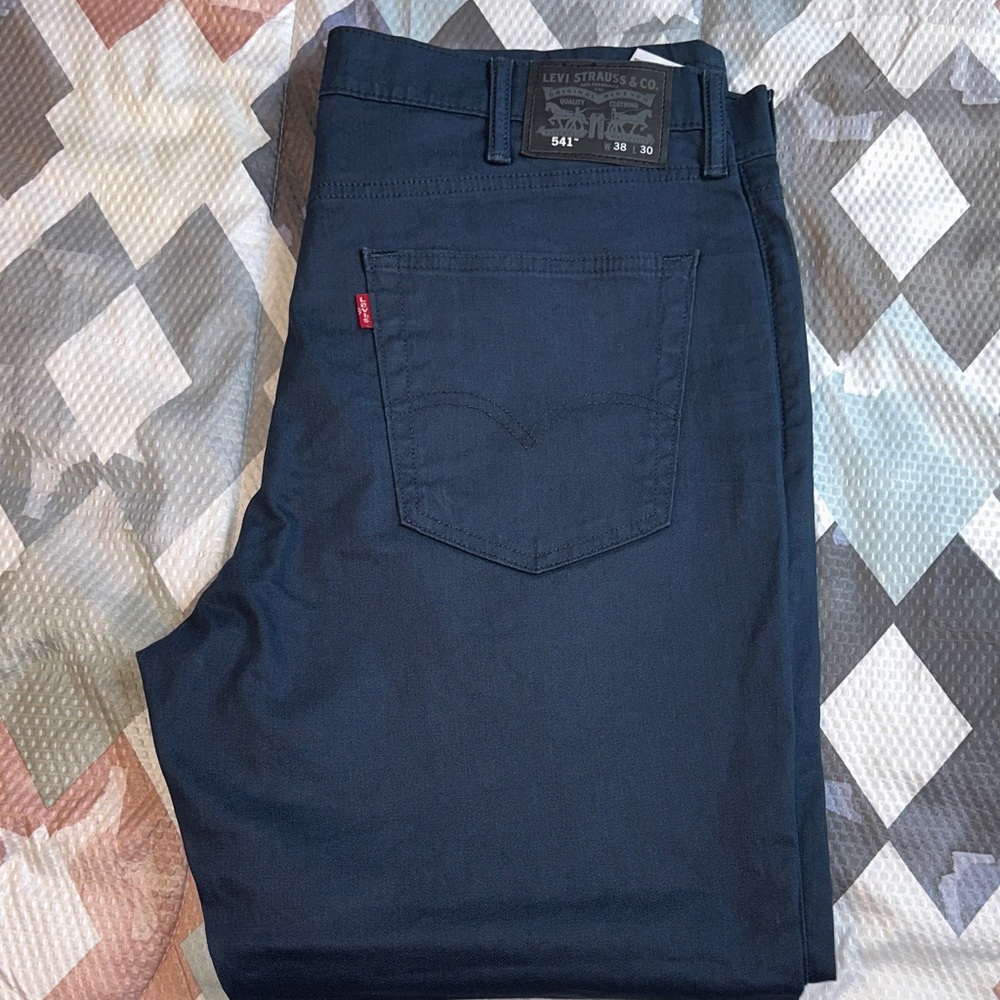Levi's Men's Navy Slim Straight Jeans